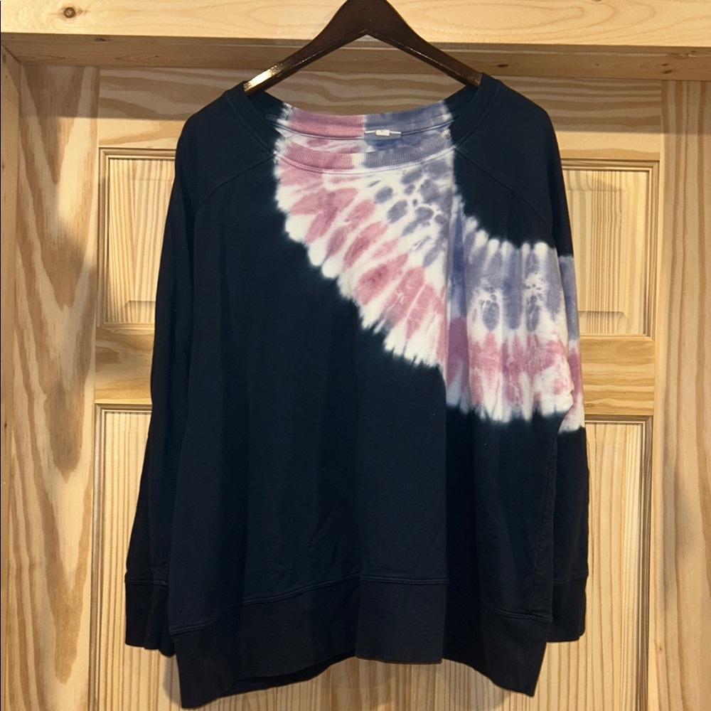 EUC J Jill XL tie dye sweatshirt
